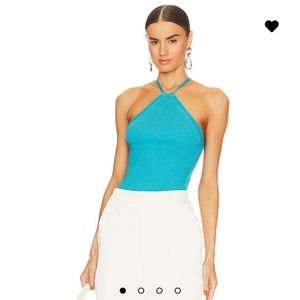 remi top in turquoise